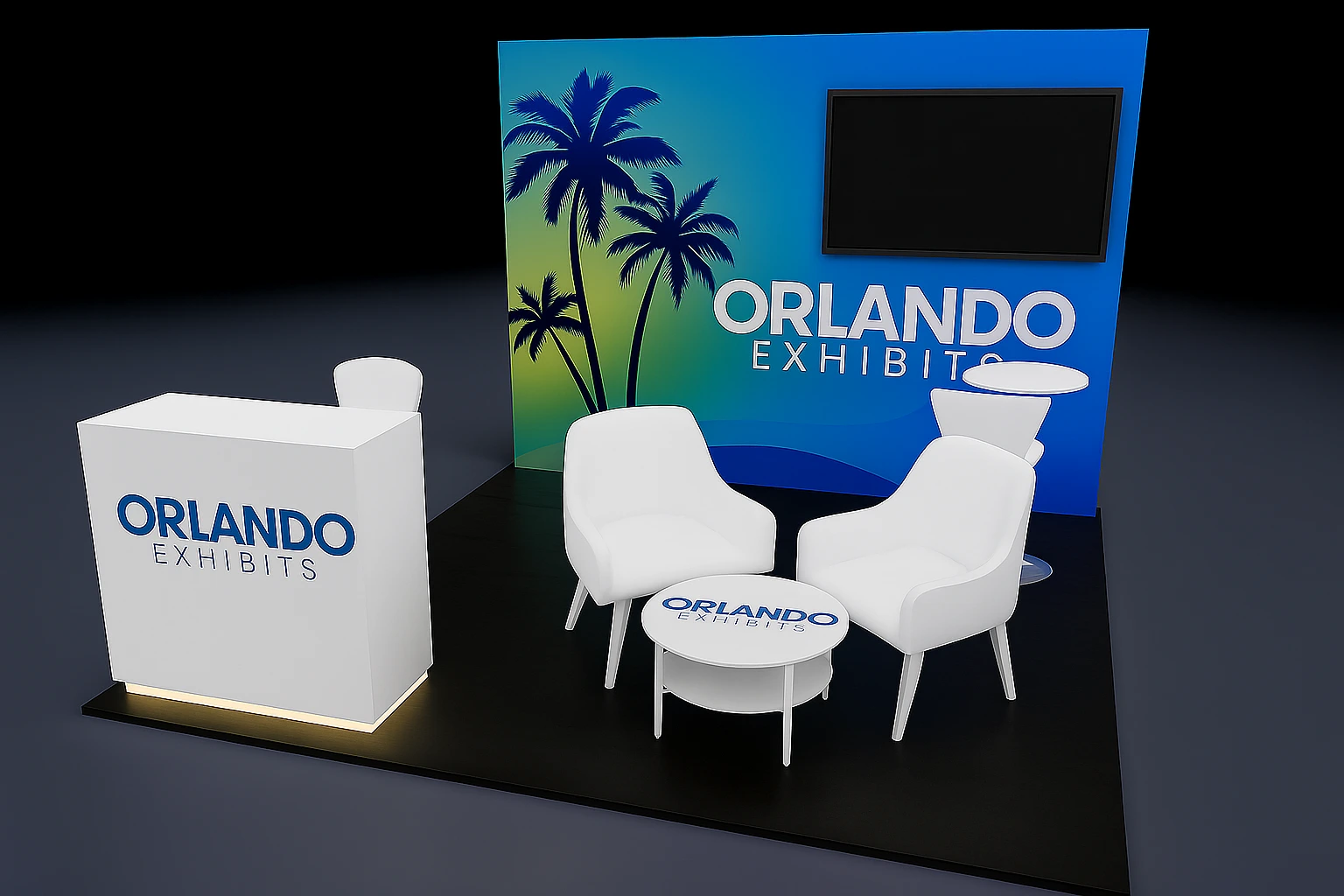 10x10 Atlanta Exhibit Rental Set Up