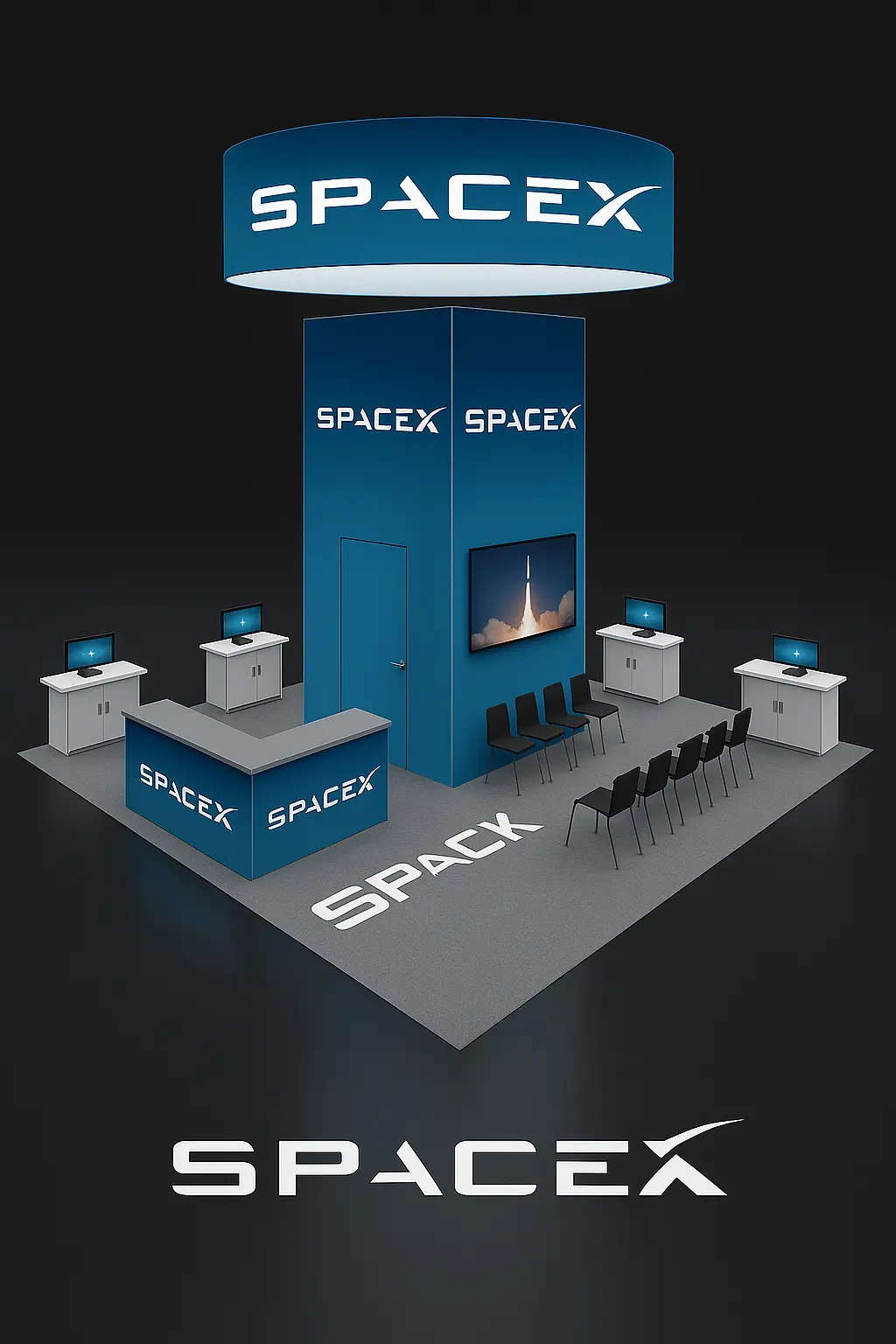 Product Launch Pavilion 20×30 Orlando Trade Show Exhibit Rental Booth