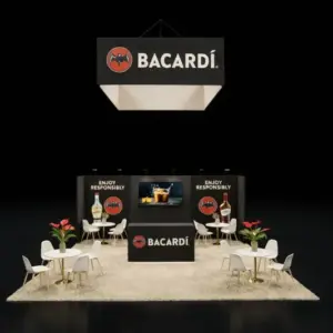 10×10 Brand Promotion Trade Show Booth